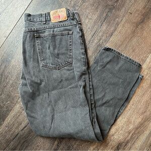 Brittania Men's Black Jeans denim faded distressed lived in size 38